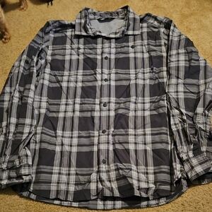 The North Face Men's Dark Plaid Button Down Shirt